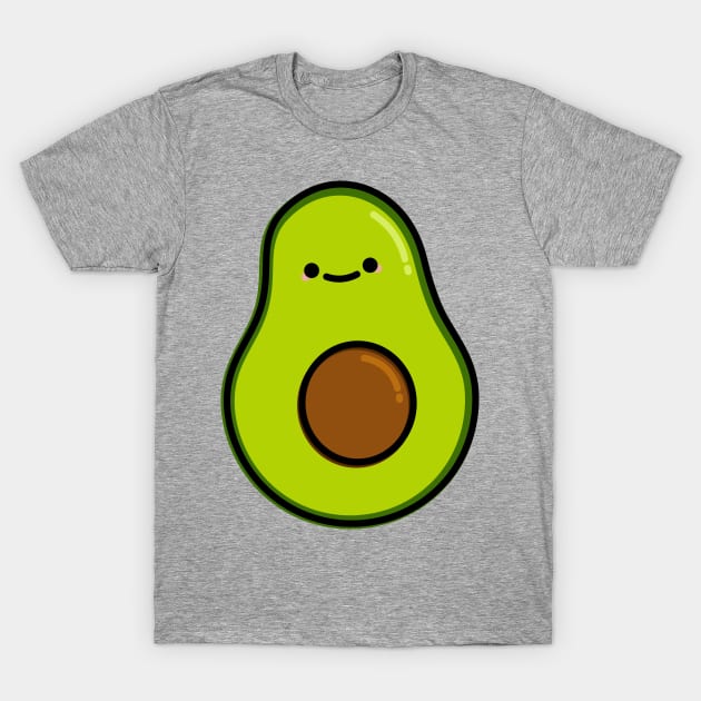 Cute Avocado T-Shirt by happyfruitsart